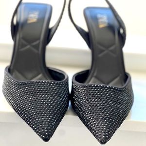 Zara sparkly heels